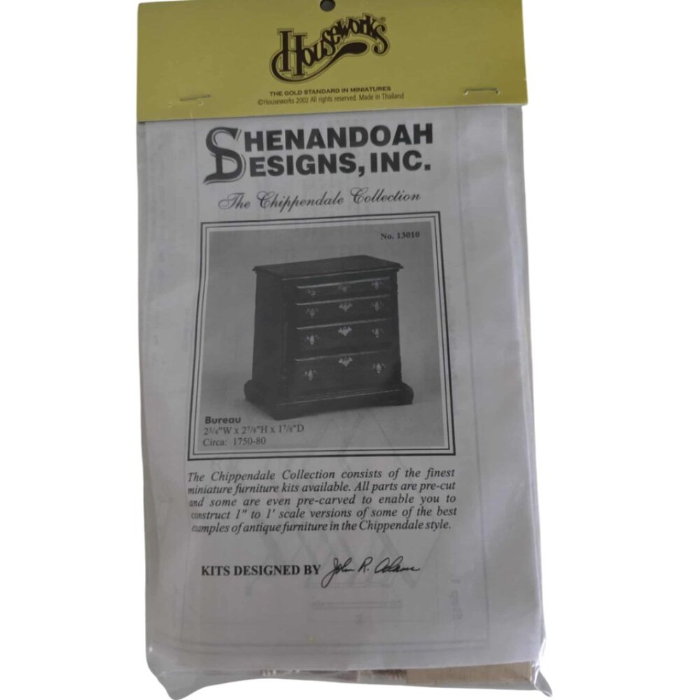 NWT Houseworks Shenandoah Designs Bureau Doll House Miniature Kit
